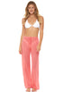 PULL ON PANT WITH SIDE SLIT - GOFRET